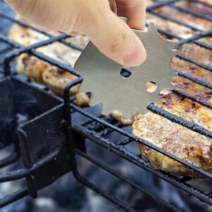 Grillskrapa i rostfritt stål – Kraftigt universalrengöringsverktyg för galler och stekplattor